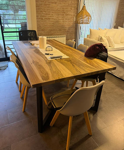 Mesa de Living en V